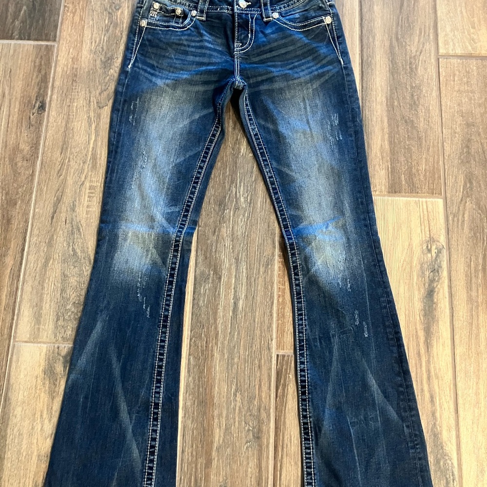 Miss Me Dark Blue Flare Jeans
